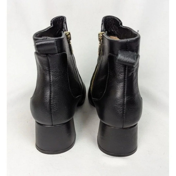 Jack Rogers sz. 11 M Berkley Black Pebble Leather Ankle Boots Booties Classic - Picture 6 of 9